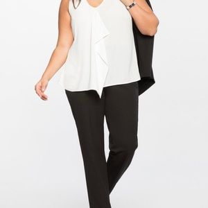 NWT ELOQUII Premier Black Bi-Waist Pants - Size 28